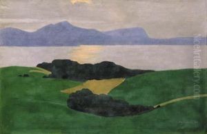 Le Saleve Et Le Lac by Felix Edouard Vallotton