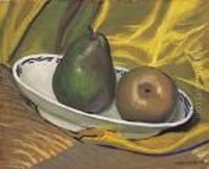 Stilleben Mit Birnen by Felix Edouard Vallotton