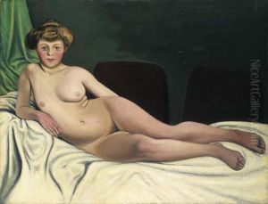 Femme Nue Couchee by Felix Edouard Vallotton