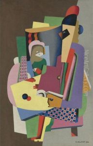 La Lecon De Piano by Georges Valmier