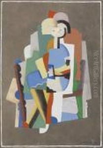 Jeune Fille Assise by Georges Valmier