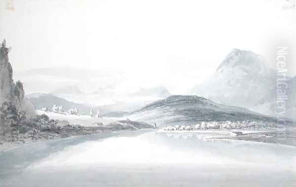 Lake of Klontal, after John Robert Cozens 1752-99 - view 1