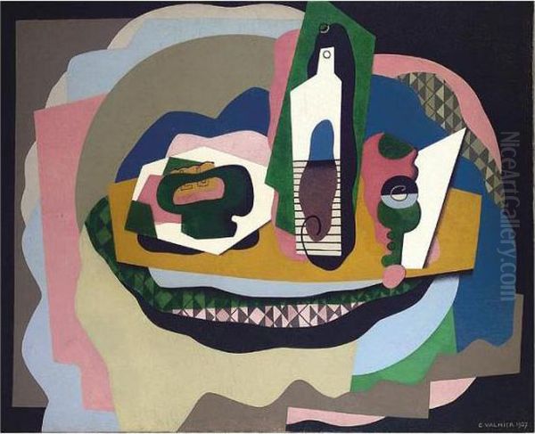 Nature Morte Sur Une Table Ronde - view 1