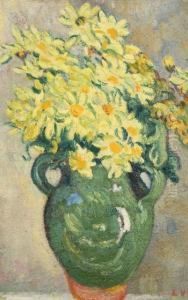 Vase De Fleurs Jaunes by Louis Valtat