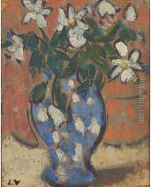 Vase De Fleures Blanches - view 1