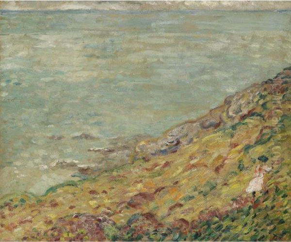 Femme Se Promenant Au Bord De La Mer - view 1