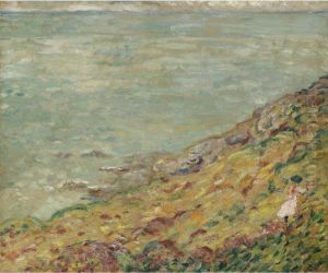 Femme Se Promenant Au Bord De La Mer