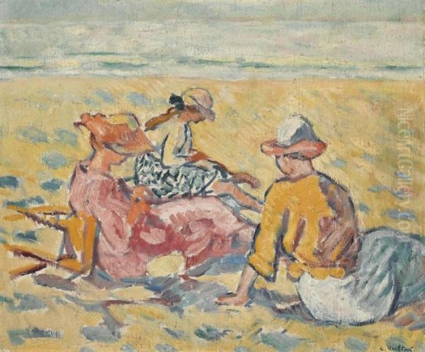 Trois Femmes A La Plage - view 1