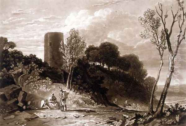 Winchelsea, Sussex, from the Liber Studiorum, engraved by J.C. Easling, 1812 - view 1