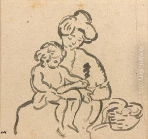 Mere Et Enfant by Louis Valtat