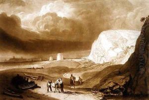 Martello Towers near Bexhill, Sussex, from the Liber Studiorum, engraved by William Say, 1811 by Joseph Mallord William Turner