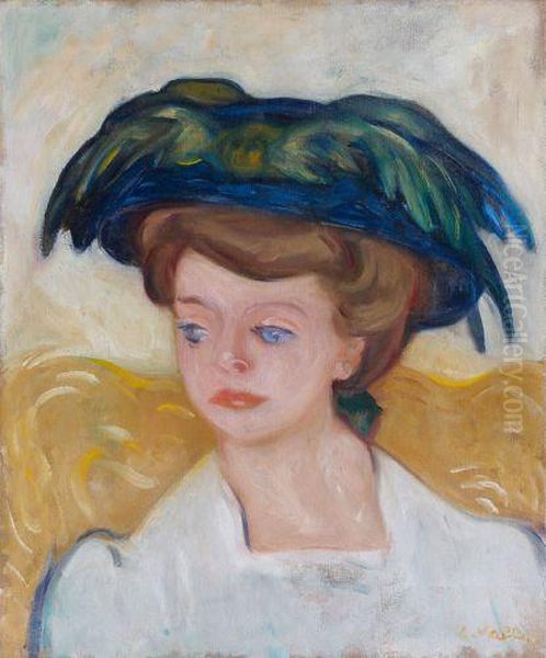 Femme Au Chapeau Vert - view 1