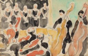 L'orchestre by Louis Valtat