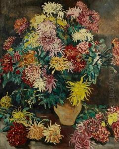 Bouquet De Dahlias by Louis Valtat