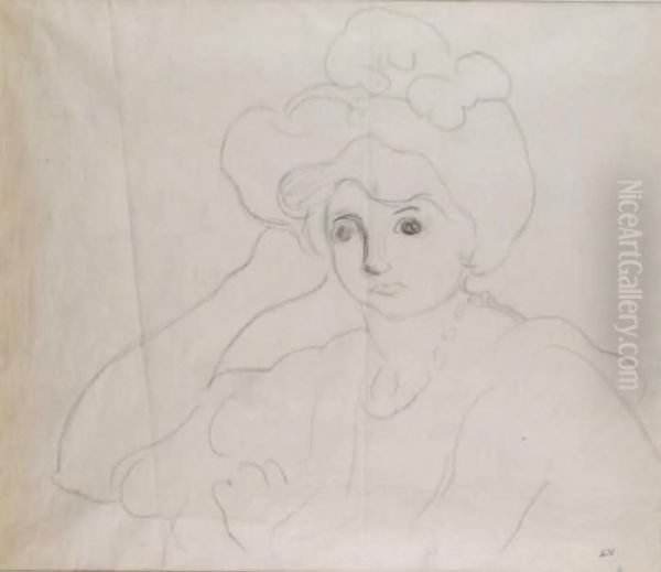 Jeune Femme Au Chignon - view 1