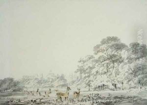 Windsor Castle and Park with Deer by Joseph Mallord William Turner
