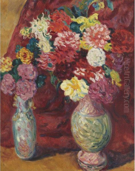Deux Vases De Fleurs - view 1
