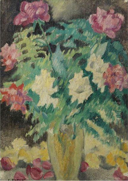 Vase Cristal, Roses - view 1