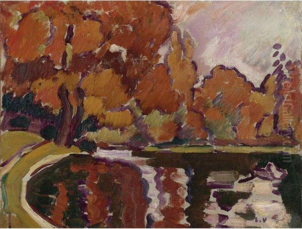 Barque Sur Le Lac Du Bois De Boulogne - view 1