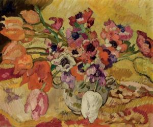 Tulipes Et Anemones by Louis Valtat