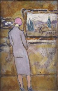 Dans La Galerie De Tableaux by Louis Valtat