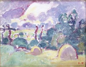 Paysage D'ete, Sous Un Ciel D'orage by Louis Valtat