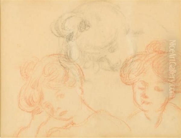 Study Of The Head Of A Woman - view 1