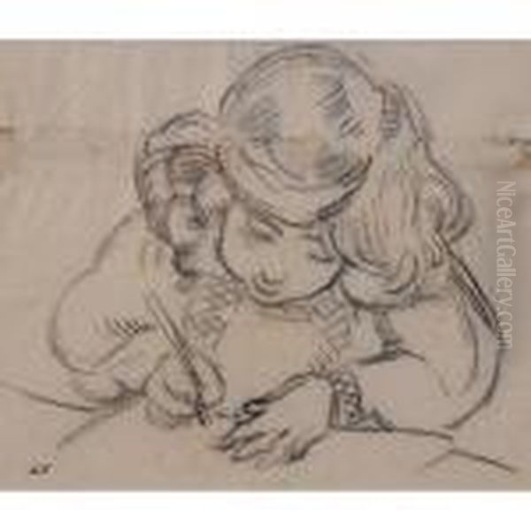 Portrait De Jean En Train De Dessiner - view 1