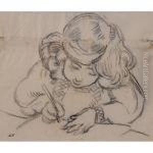Portrait De Jean En Train De Dessiner