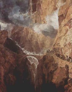 The devil bridge by Joseph Mallord William Turner