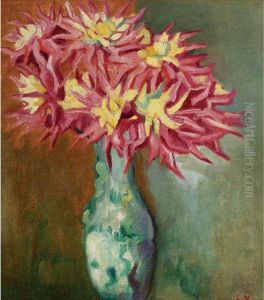 Le Bouquet De Dahlias by Louis Valtat
