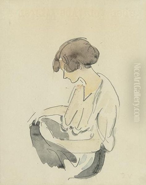 Femme Assise. - view 1