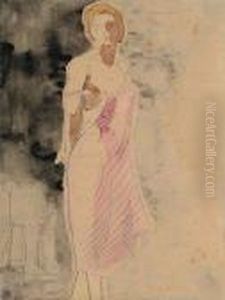 Femme En Deshabille Rose by Louis Valtat