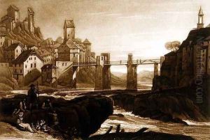 Lauffenbourgh on the Rhine, from the Liber Studiorum, engraved by T. Hodgetts, 1811 by Joseph Mallord William Turner
