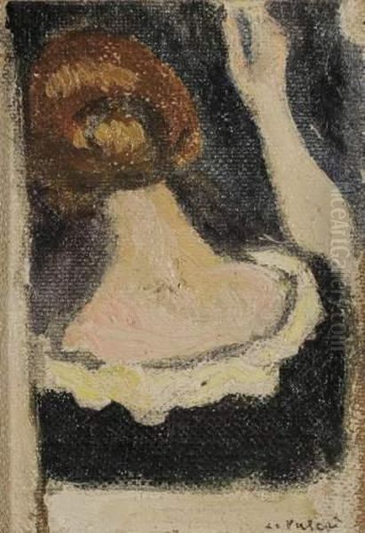Couturiere Vue De Dos, Le Bras Droit Leve - view 1