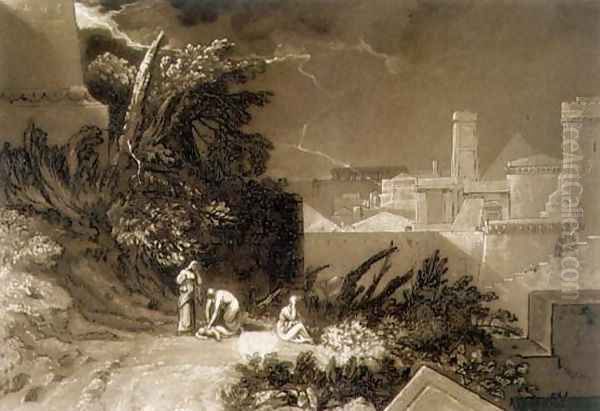 The Tenth Plague of Egypt, from the Liber Studiorum, engraved by William Say, 1816 - view 1