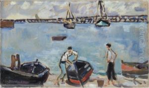 Les Barques Au Port by Louis Valtat