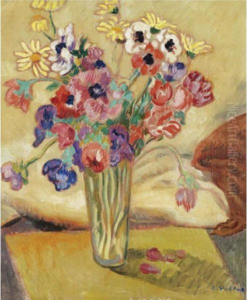 Vase De Fleurs Avec Anemones - view 1