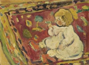 Enfant Sur Un Tapis Enfant Sur Un Tapis