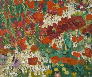 Parterre De Fleurs Aux Coquelicots, C.1910