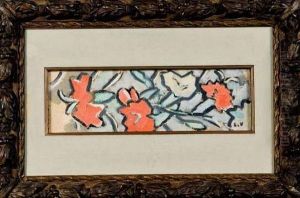 Composition Aux Fleurs Stylisees by Louis Valtat