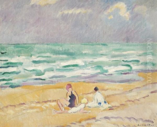 Three Figures On The Beach (ca. 1916) - view 1