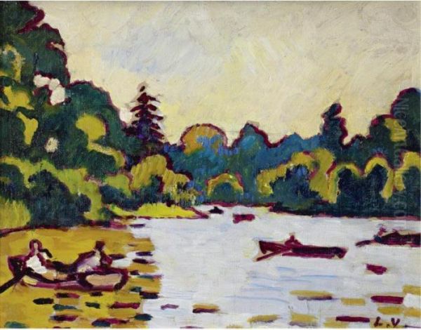 Barques Sur Le Lac Du Bois De Boulogne - view 1