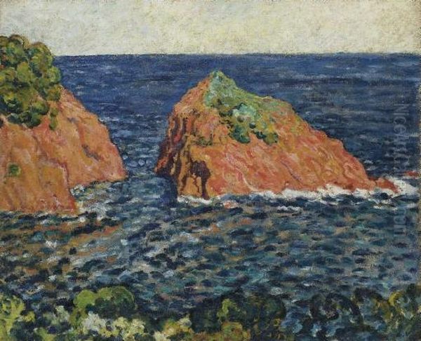 Les Rochers Rouge Dans La Mer - view 1