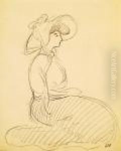Femme A La Capeline, Circa 1903 by Louis Valtat
