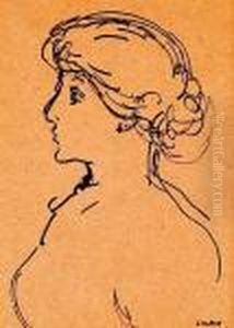 Jeune Fille De Profil by Louis Valtat