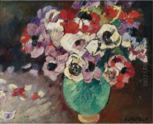 Anemones Au Vase Vert