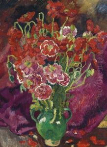 Fleurs Rouges Dans Un Vase