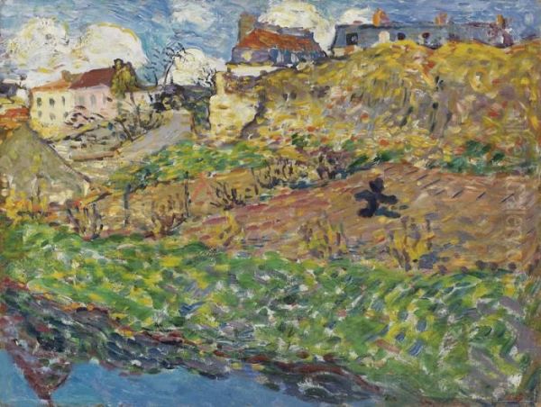 Paysage Aux Maisons, Circa 1900 - view 1