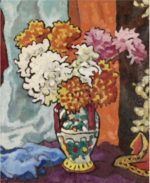 Vase De Dahlias - view 1